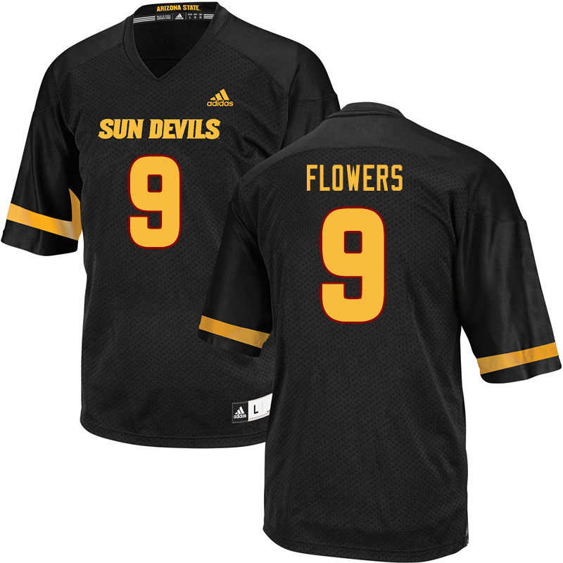 Men #9 Demetrious Flowers Arizona State Sun Devils College Football Jerseys Sale-Black